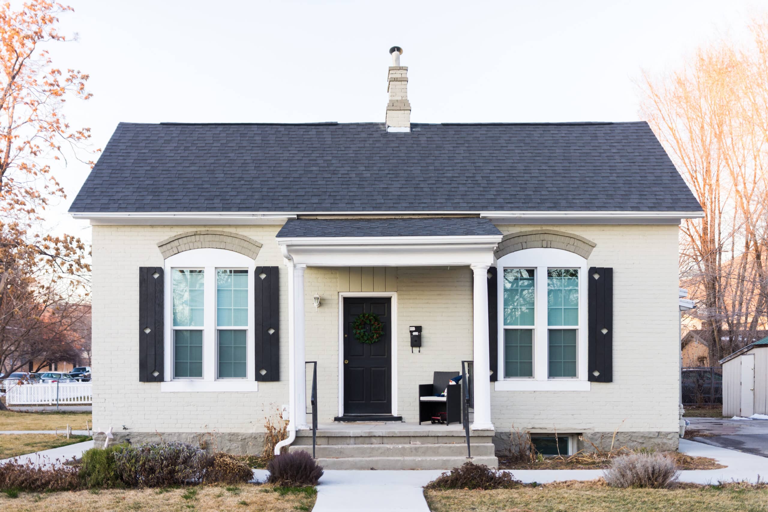 Front view of small house